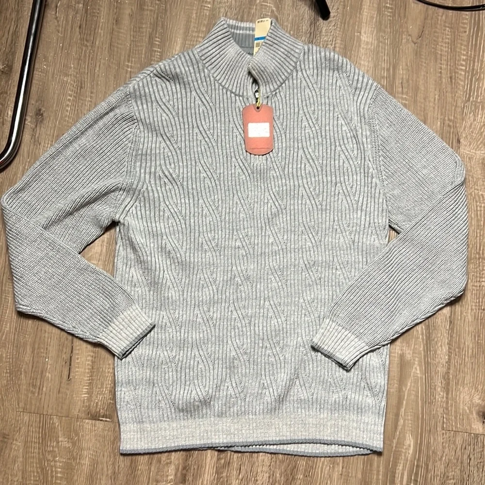 Tommy Bahama New Kingsley Cable Half Zip Pullover (Xl)
